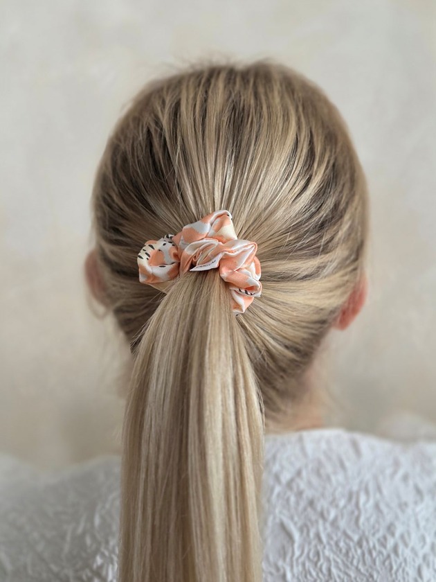 gumki do włosów Gumka jedwabna, scrunchie, wild blush MINI