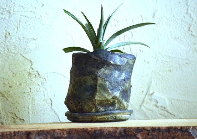 doniczki ŚLADY NATURY_doniczka ceramiczna handmade_surowa forma