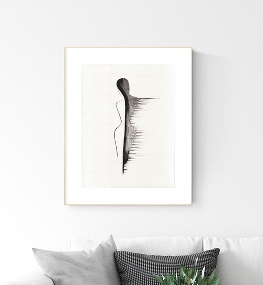 grafika 30X40 cm wykonana ręcznie MiniMalArt