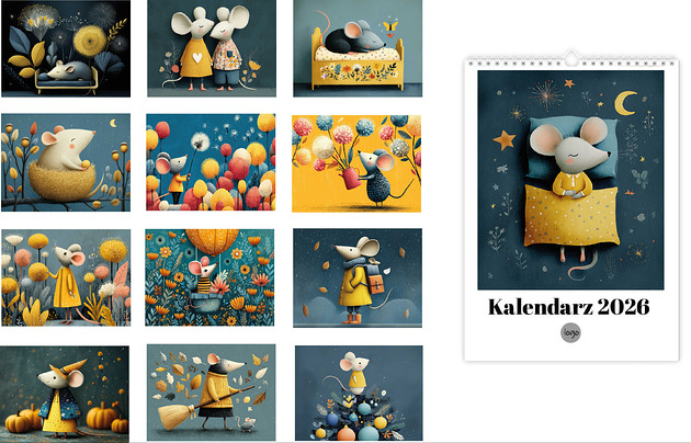 kalendarze i plannery Kalendarz myszki 2026