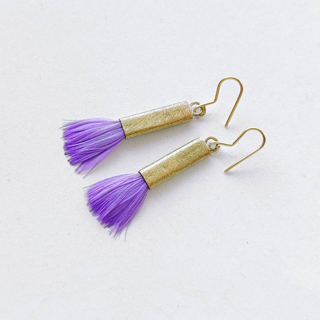 kolczyki z piórami PIÓRKO kolczyki