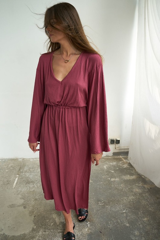sukienki maxi damskie Frida dress raspberry