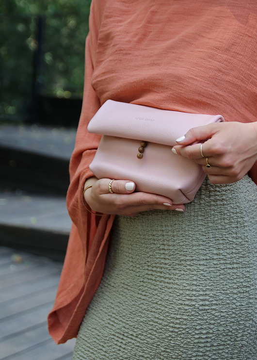 saszetka nerka Dual Bag XL Powder Pink