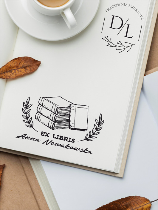 Stempel ex libris personalizowany Książka III DrukLove