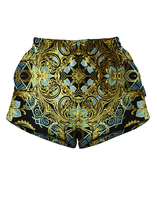 szorty damskie Shorty Spodenki Damskie DR.CROW Golden Damascus