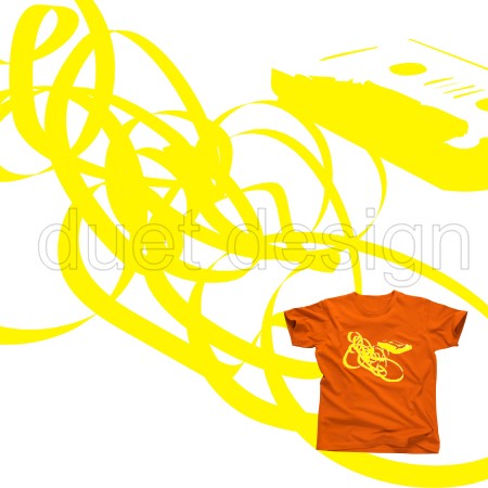 T-shirt P013 duet design Duet design