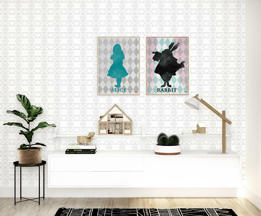 Tapeta dziecięca Magic Grey Humpty Dumpty Room Decoration