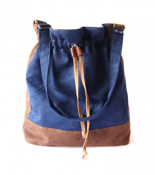 torba - navy blue&brown - elfagado