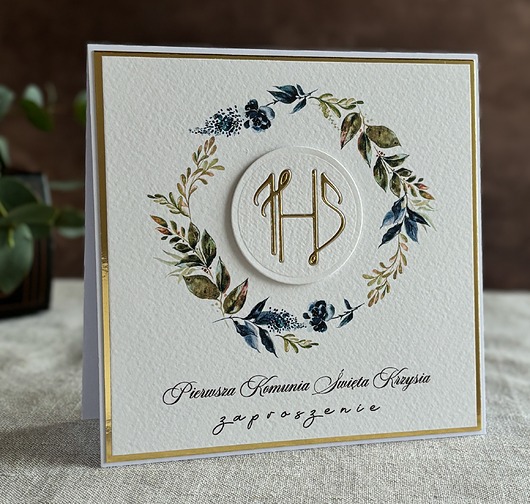 zaproszenia na komunię Zaproszenia na komunię, wzór 33E
