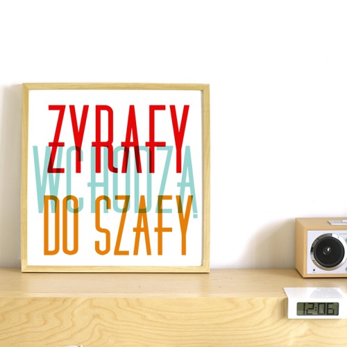 Żyrafy - plakat ONE MUG A DAY