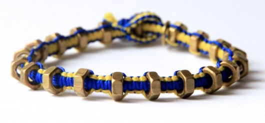 navy yellow star Hbrancelets