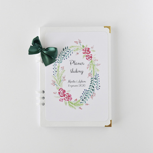 Planer ślubny organizer terminarz planner wianek Papiernik