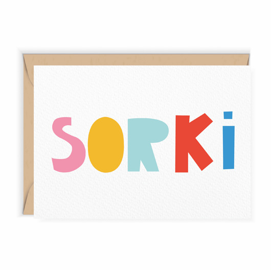 kartki okolicznościowe - wydruki Kartka na przeprosiny SORKI