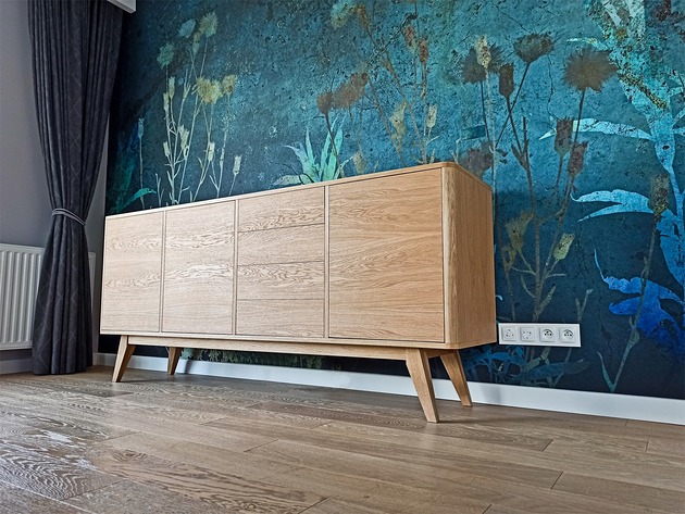 komody Drevutnia - Komoda Bufetowa XL Jednolita / Duża komoda / 200cm