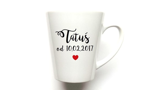 Kubek Latte Tatuś "Podaj datę" FarrowDesign