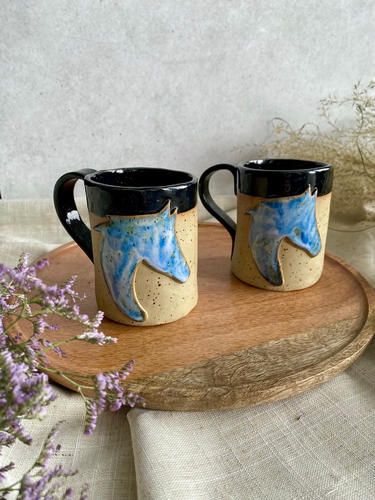 kubki Kubek ceramiczny ręcznie lepiony KOŃ