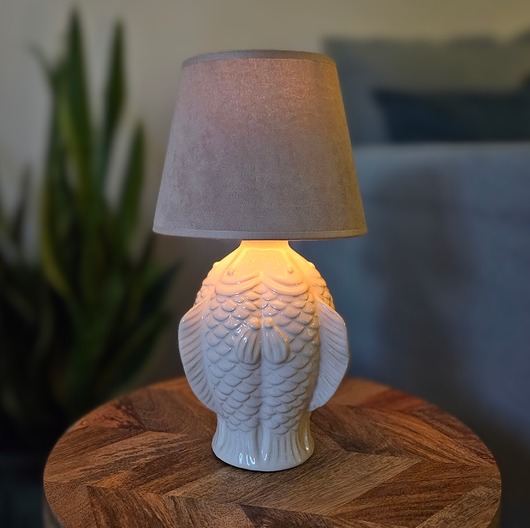 lampy stołowe Lampa ceramiczna Rybka