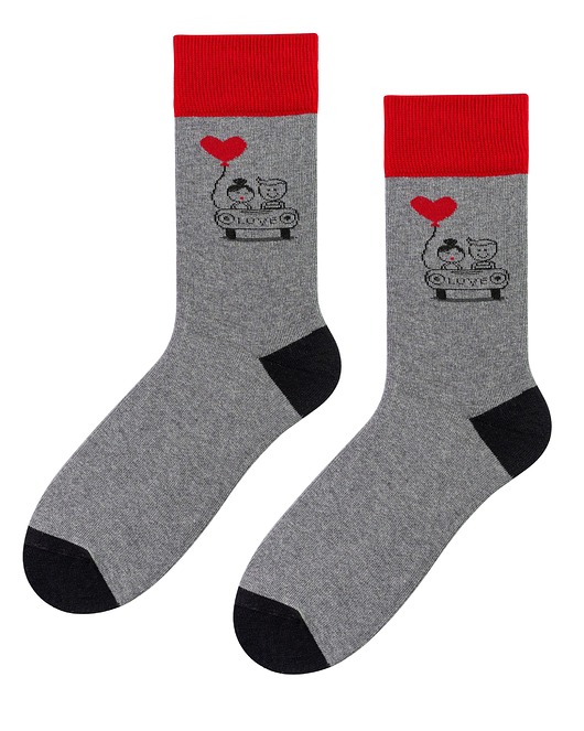 Skarpetki męskie Walentynki Popsox