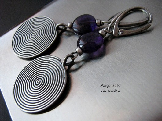 spirale z ametystem Lahovska