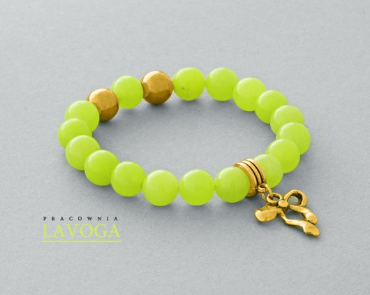Jade with pendant in lime III. Lavoga