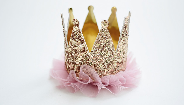 ozdoby do włosów dla dzieci Korona urodzinowa opaska , spinka