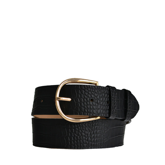 Szeroki skórzany pasek,szerokość 4 cm Alana Leather Studio