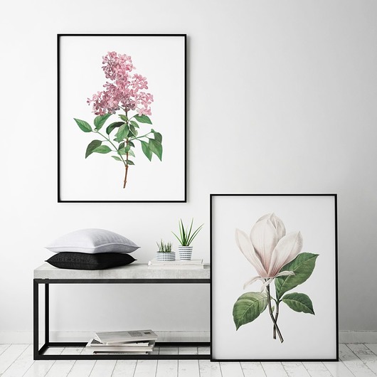 Zestaw plakatów - magnolia i bez HOG STUDIO