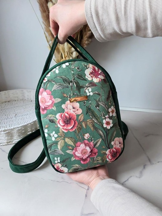 plecaki Plecak Codzienny Zielone Kwiaty