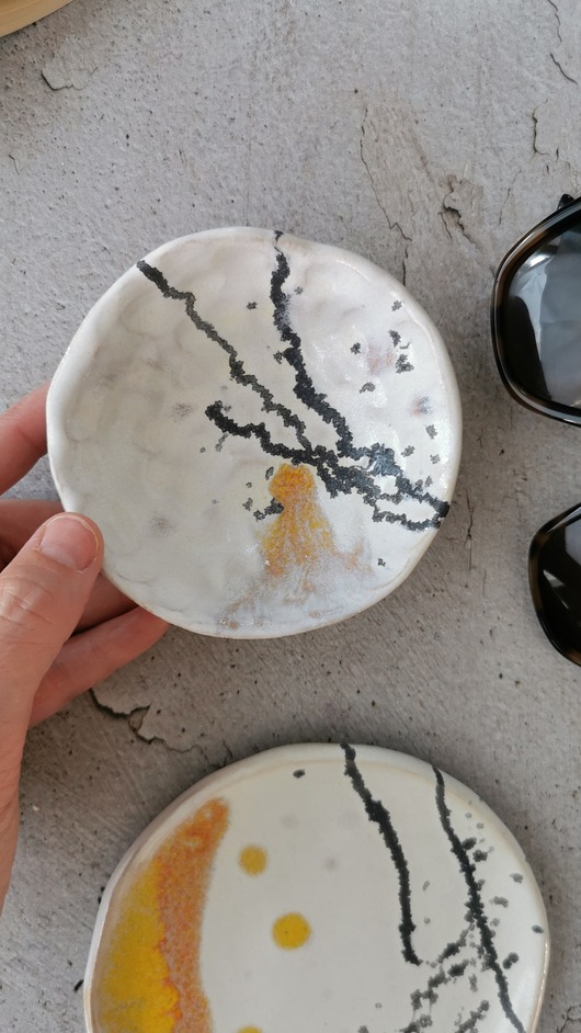 Podstawki pod kadzidełka Ceramiczny zestaw Handmade