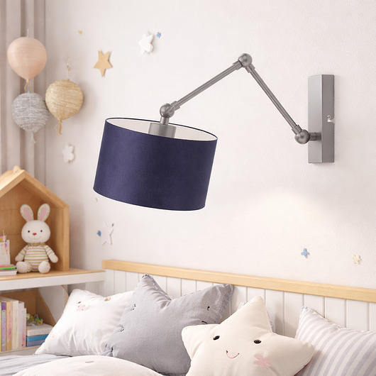 lampy do pokoju dziecka Nowoczesny kinkiet do pokoju dziecka z regulacją TULON KIDS do czytania bajek