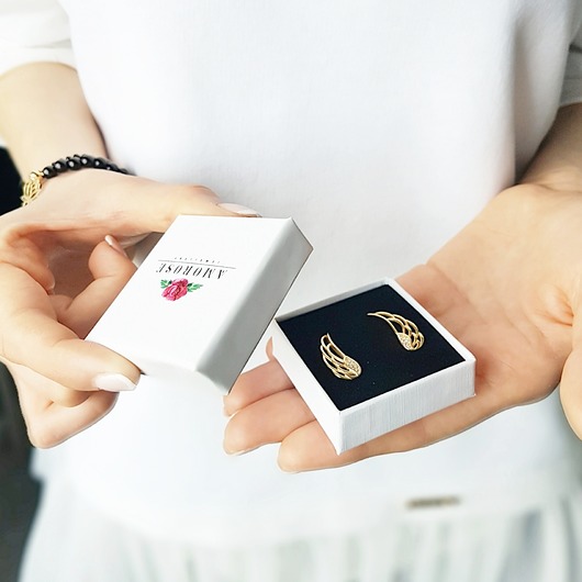 Nausznice GOLD ANGEL AMOROSE JEWELLERY