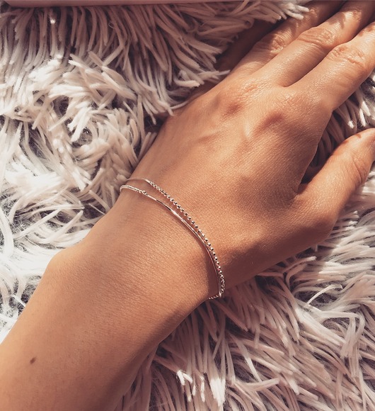 Srebrna podwójna bransoletka VENA Jewellery