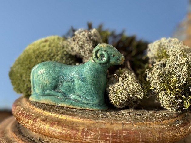 ozdoby wielkanocne Baranek wielkanocny turkusowy, ciemny turkus