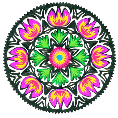 WYCINANKA Stefanii floral 1 na ludowo