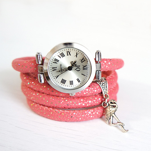 zegarki różne Zegarek, bransoletka - Flaming - pudrowy róż