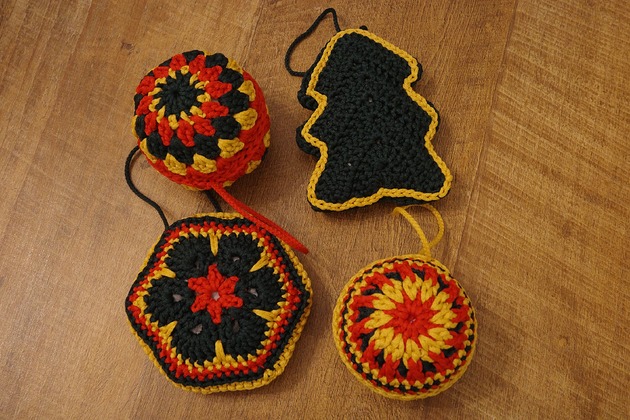 dekoracje świąteczne Świąteczne ozdoby szydełkowe