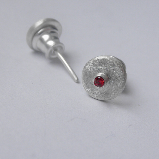 kolczyki z kamieniami Kolczyki OKRĄG