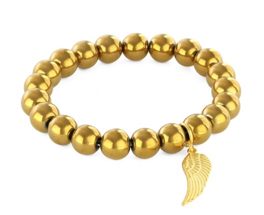 Golden hematite with wing pendant. Lavoga