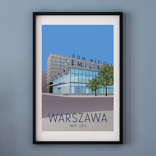 plakaty Plakat WARSZAWA EMILIA