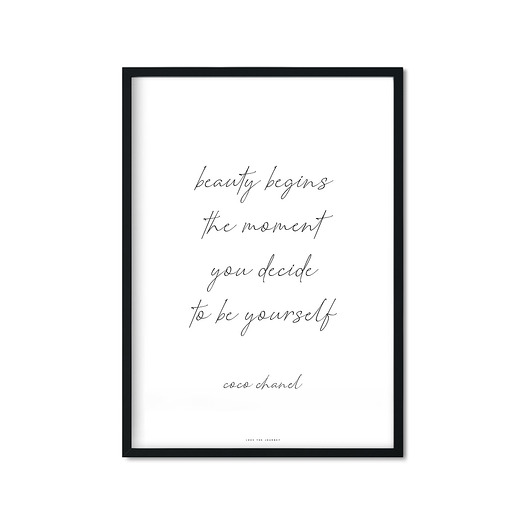 "be yourself" Plakat Love The Journey