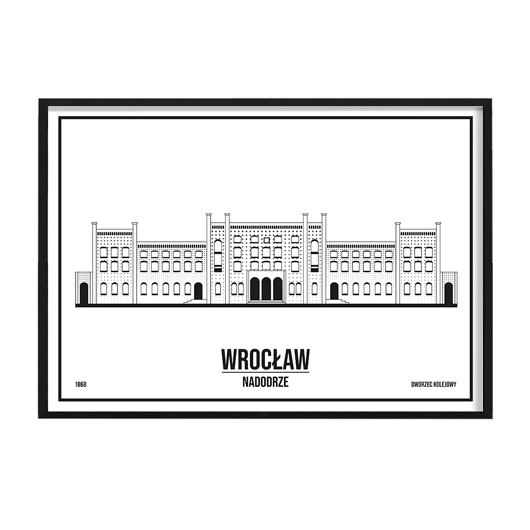 plakaty Plakat Wrocław - Nadodrze -  sitodruk