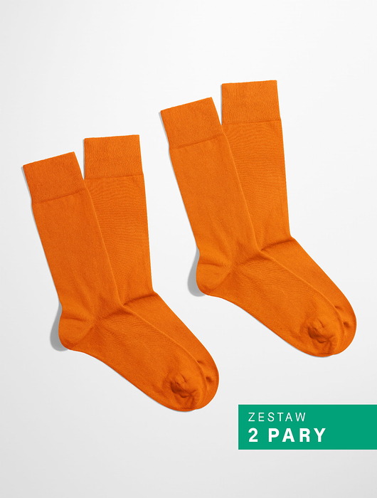 skarpetki damskie Skarpetki Essential - Tangy Tango - Pomarańczowy - Zestaw 2 pary (unisex)