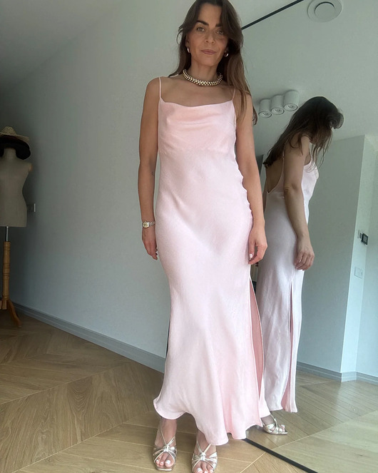 sukienki midi damskie Sukienka Shape soft pink