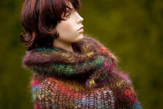 Szal  z moheru &quot; BURGIA &quot; HERBE DESIGN