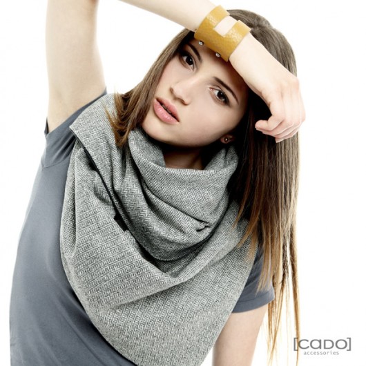 Szal Komin Tuba Etola - Tweed HERRINGBONE CADOaccessories