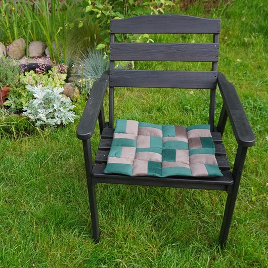 poduszki, poszewki - różne Poduszka patchwork zerowaste balkon taras