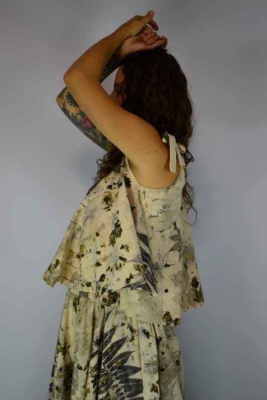 topy damskie Barwiona Roślinami Bluzka "Jesienny Las"