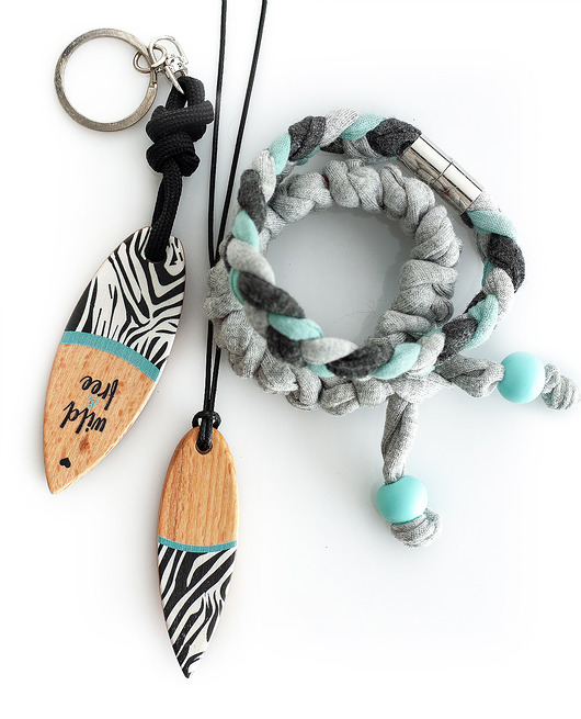 Zestaw SURF Biżuterii Wild&Free Zebra SznurWior