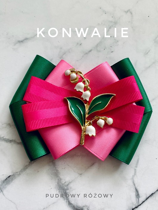broszki Kolekcja Kwiatowa KONWALIE Brosza z kwiatami