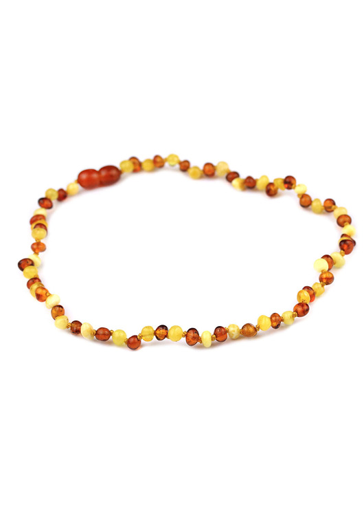 chokery Choker Bursztyn Mleczny i Koniakowy